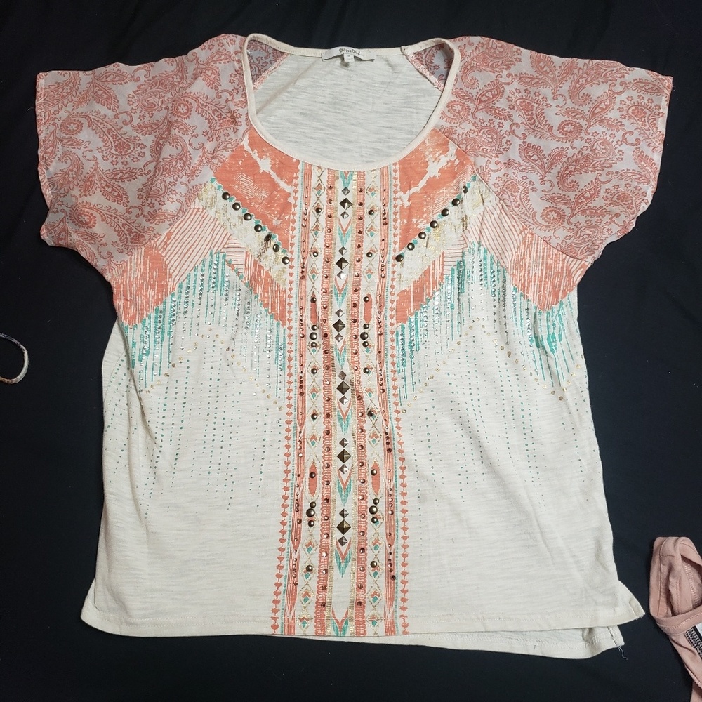 Miss me beaded shirt